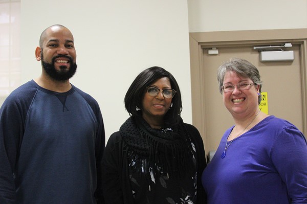 The Principal Breakfast Staff Guidance Ms. Bullock (center), with Mr. Johnson (L) and Ms. Zientek (R). 